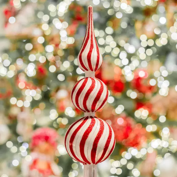 Baumspitze aus Glas Aur�a Rot