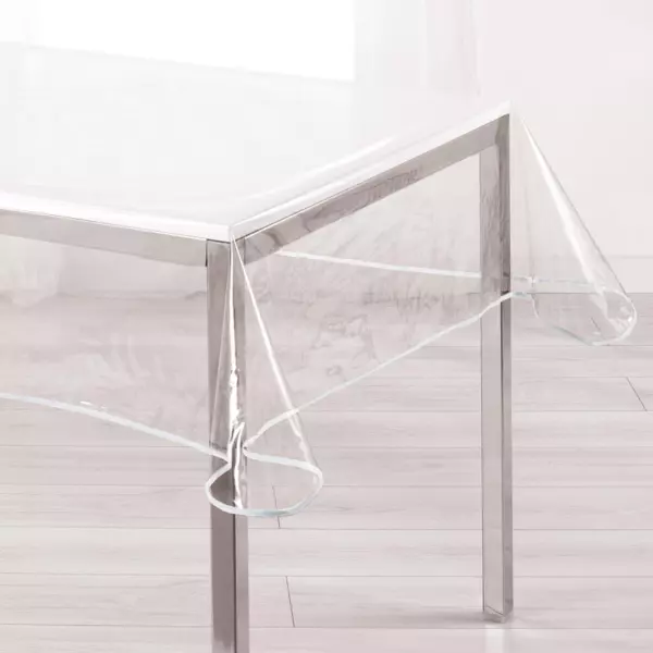 Rechteckige PVC-Tischdecke (L240 cm) Outdoor Wei�