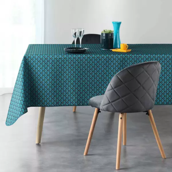 Rechteckige Tischdecke mit Fleckschutz (L240 cm) Artchic Blau