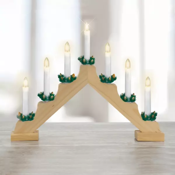 Chandelier lumineux Minuteur Naturel