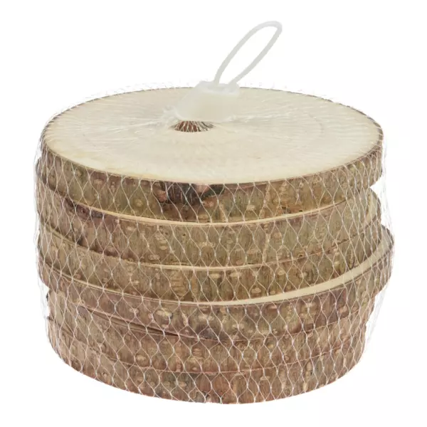 Set di 6 sottobicchieri Abete Naturale