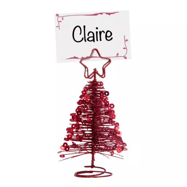 Segnaposto (10 cm)  Albero Rosso