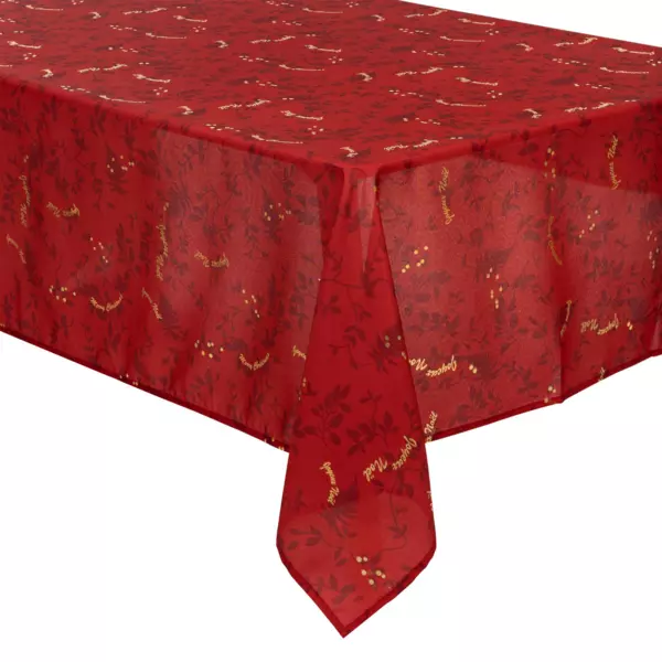 Mantel Anti-manchas L240 cm Rojo