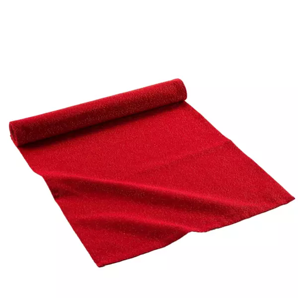 Bordl�ber i bomuld (140 x 40 cm) Elegancia R�d