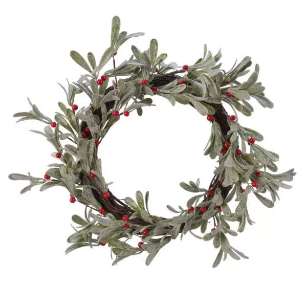 Julekrans (D33 cm) Olivengren og b�r