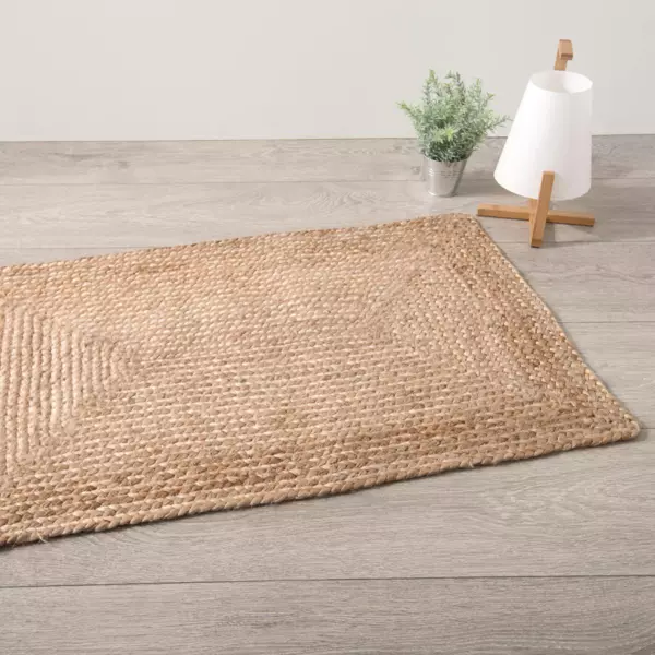 Tapis jute (60 x 90 cm) Histoire nat Beige