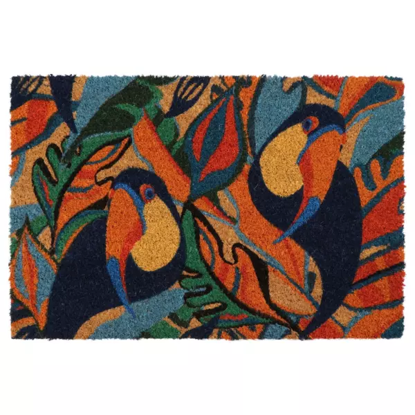 Fu�matte Kokosfasern (60 cm) Toucan Mehrfarbig