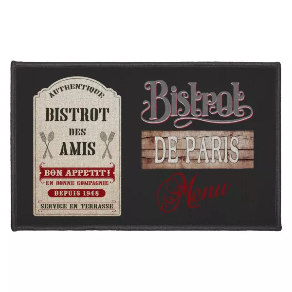 Keukenmat (80 cm) Bistrot des amis Rood