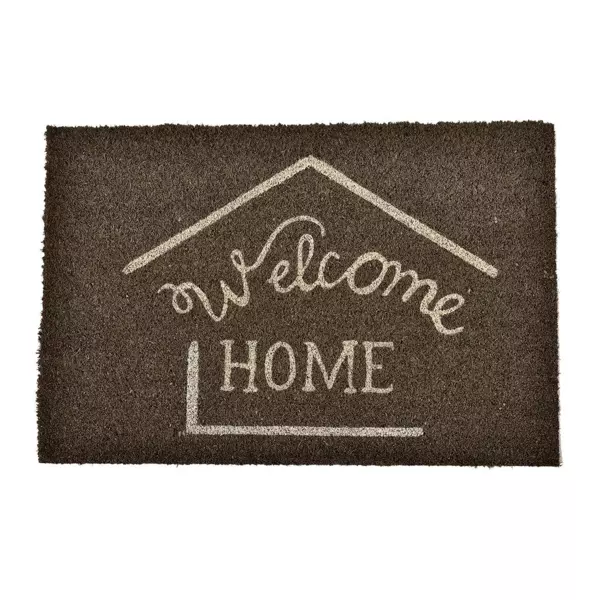 Fu�matte Kokosfasern (60 cm) Welcome Grau