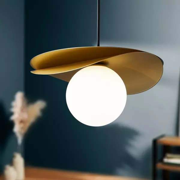 L�mpara de techo metal Demoisel Oro