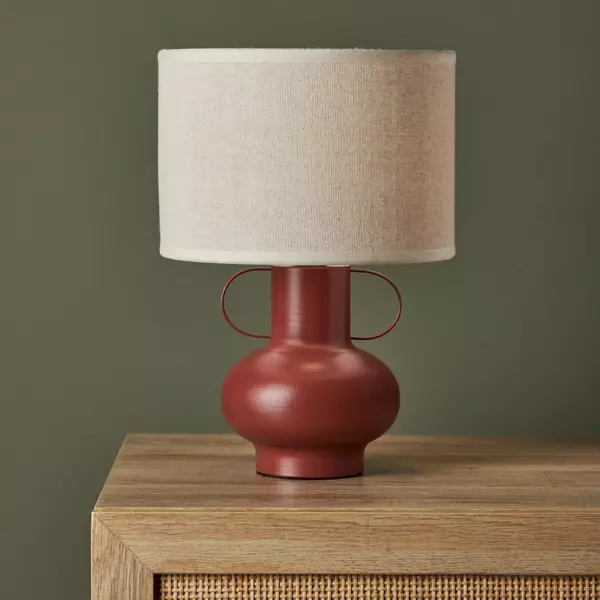 Lampada da tavolo metallo (H33 cm) Amphore Terracotta