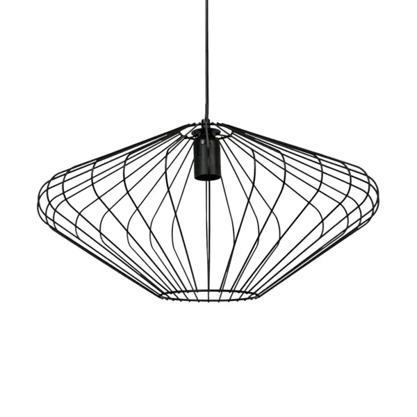 Suspension lumineuse m�tal (D45 cm) Rosa Noir