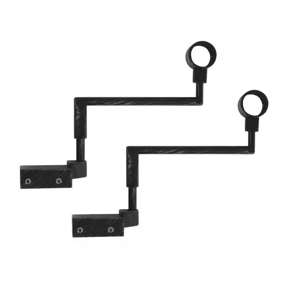 Lot de 2 supports Fix'vit (L180 - D20 mm) Noir