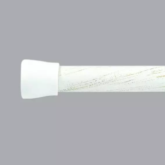Barra autoblocante extensible (L110 - L200 cm / D22 mm) Redondo Blanco