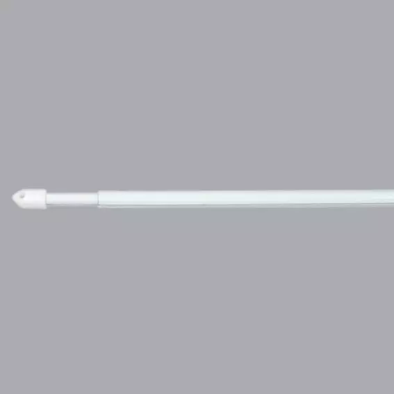 Set van 2 verlengbare ronde gordijnroeden (40 � 60 cm) Wit