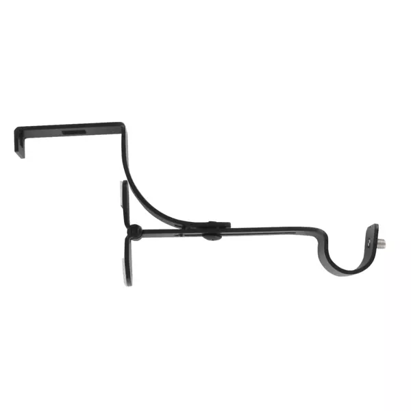 Soporte para barra para caj�n de persiana de rollo (L135 / D20 mm) Negro satinado