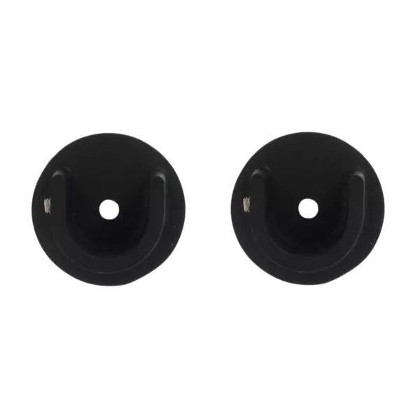 Lot de 2 naissances tringle rideau (D20 mm) Jim Noir mat
