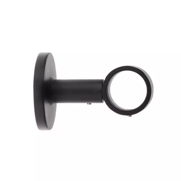 Soporte para barra fija (L65 / D28) Lino Negro mate