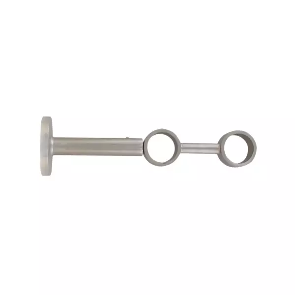 Soporte doble extensible (L190 - L230 / D28 mm) Plateado Mate