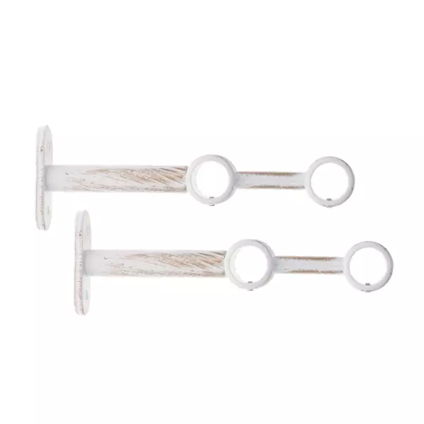 Soporte para barra doble extensible (L150 / D20) Jim Blanco y oro