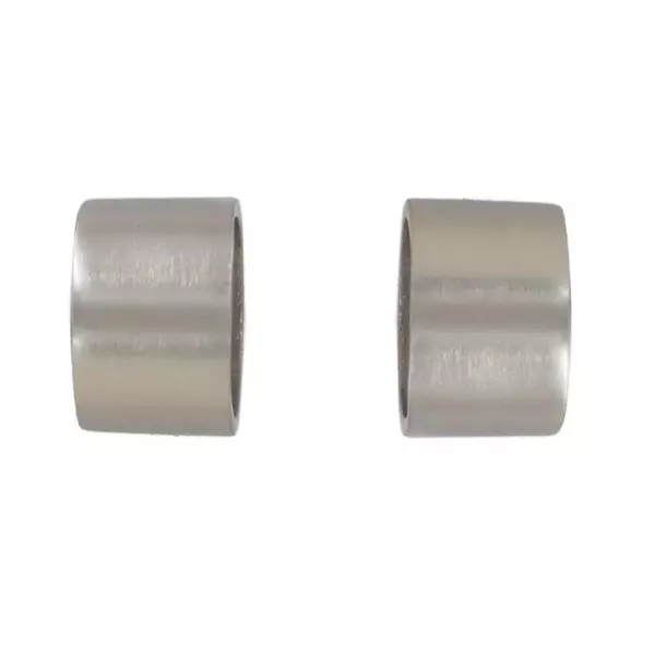 Set di 2 terminali (�28 mm) Bouchon Argento opaco