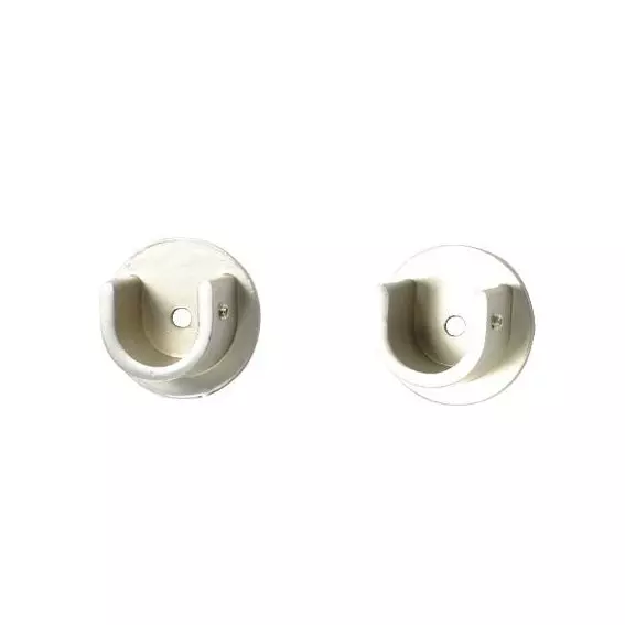 Set di 2 supporti (L25 cm - �20 mm) Jim Argento opaco