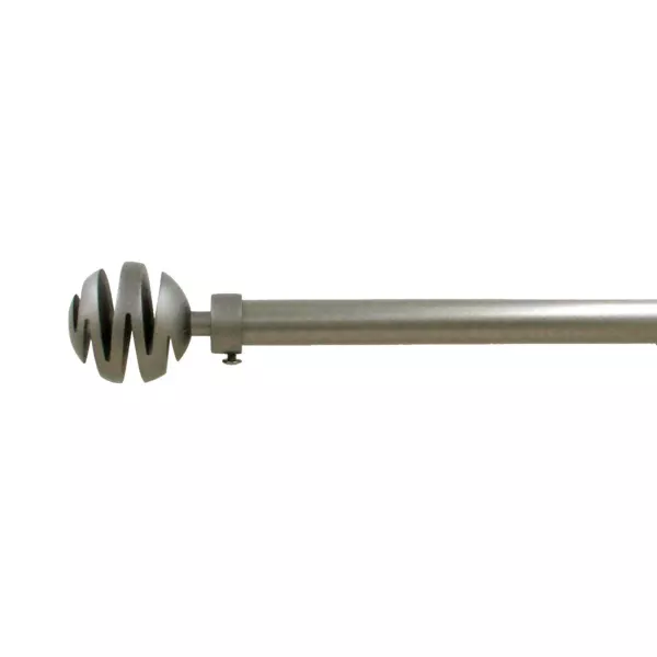 Kit de tringle extensible (L120 - L210 cm / D19 mm) Villalouise Gris