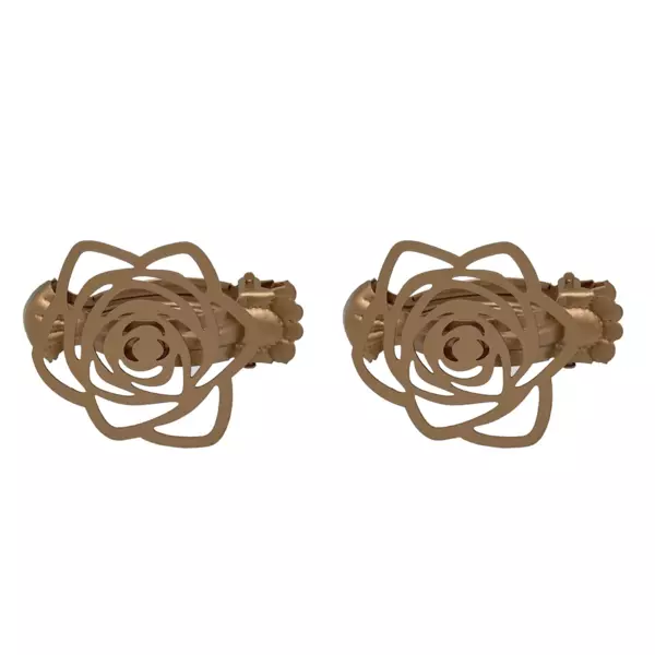 Lot de 2 pinces rideaux Lina Cuivre