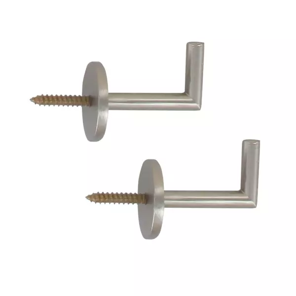 Set di 2 ganci supporto tenda�Argento opaco