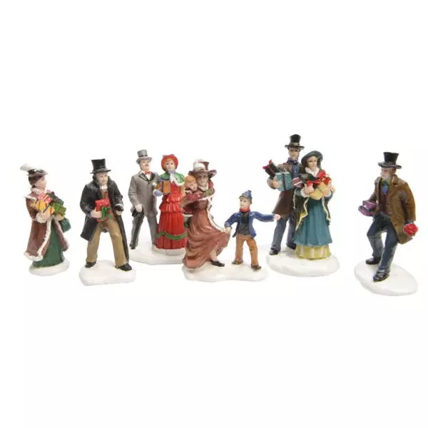 Figurines avec cadeaux pour village