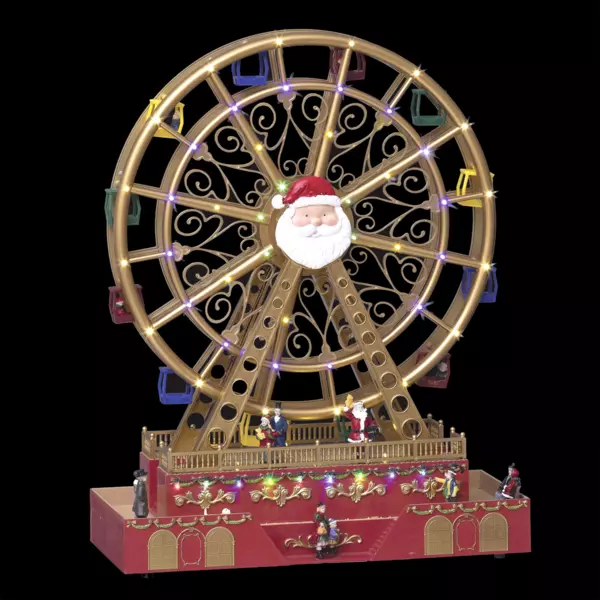 Stor lysende og musikalsk pariserhjul