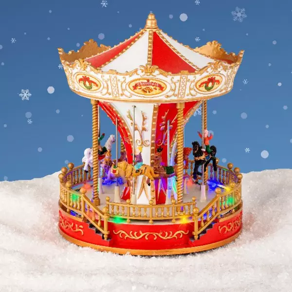 Karussell mit Beleuchtung & Musik batteriebetrieben