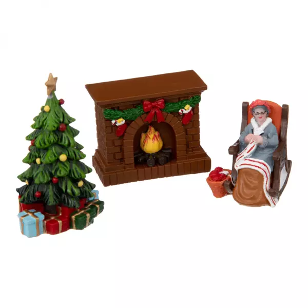 Lot d'accessoires Salon de No�l  pour am�nager un village
