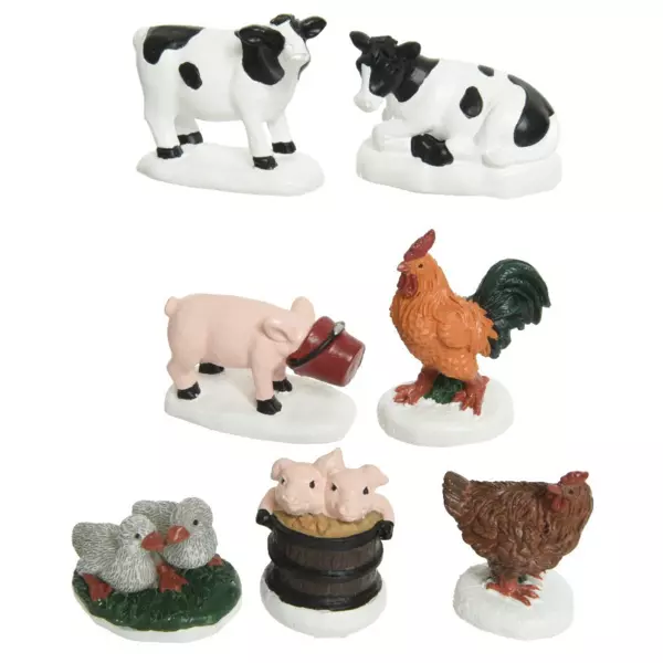 Figuren boederijdieren voor een dorp