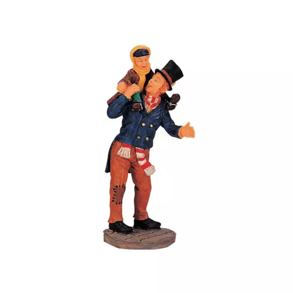 Personaggi Lemax Bob Cratchit e Tiny Tim