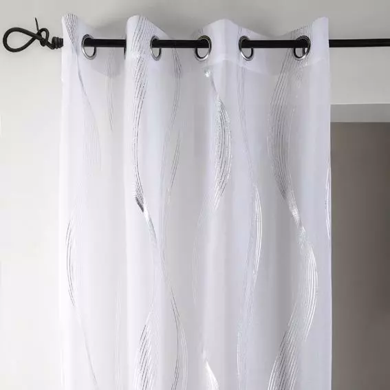 Gardiner med �jer (135 x H240 cm) Essaouira Hvid