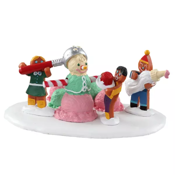 Personnages Lemax Bonhomme de neige triple boule