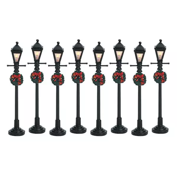 Accessoire Lemax 8er Set Laternen batteriebetrieben
