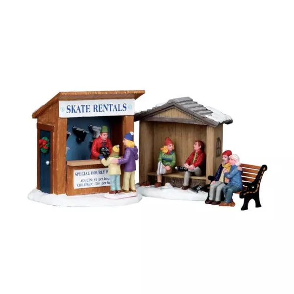 Personajes lemax Stand de locaci�n de patines