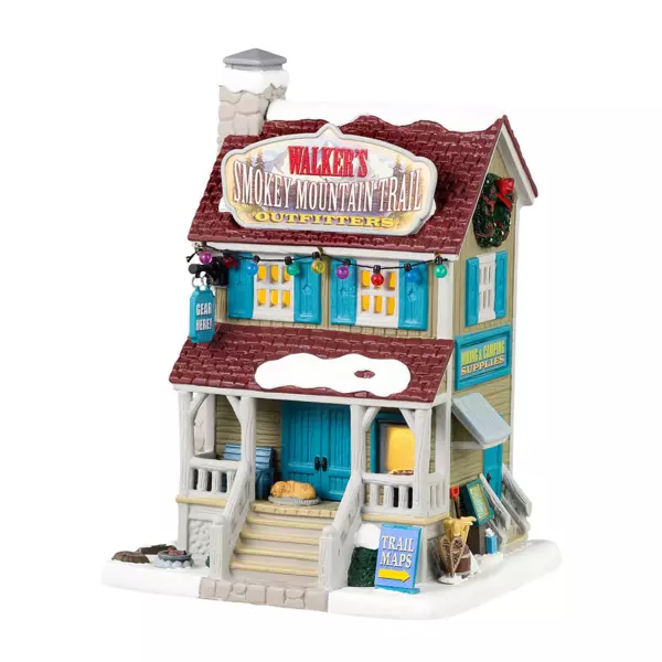 Villagio di Natale Lemax luminoso a pile Negozio per escursionisti