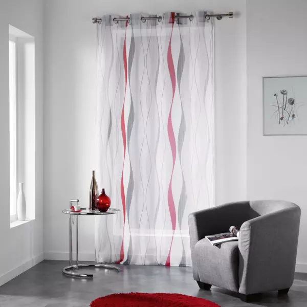 Gardine (140 x 240 cm) Ondulys Rot