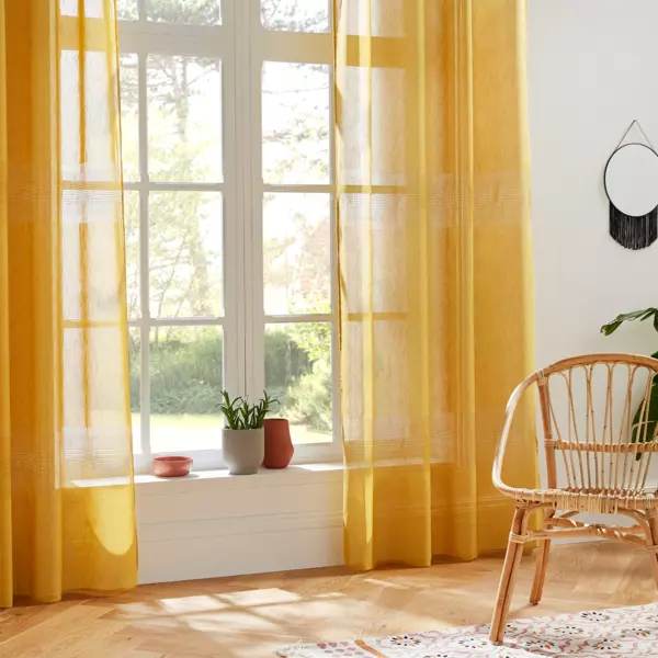 Tenda trasparente (140 x 240 cm) Sab Giallo ocra