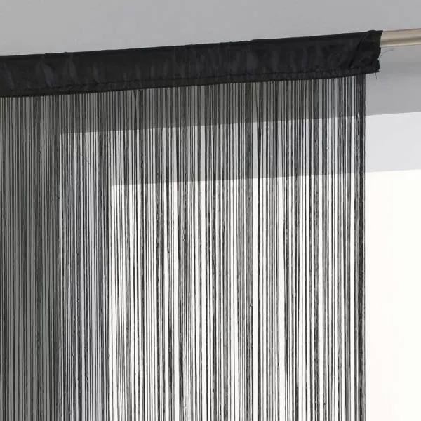 Tenda a fili (90 x H200 cm) Uni Nero