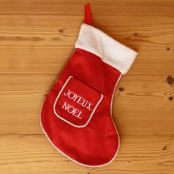 Calcet�n de Navidad fel�z Navidad