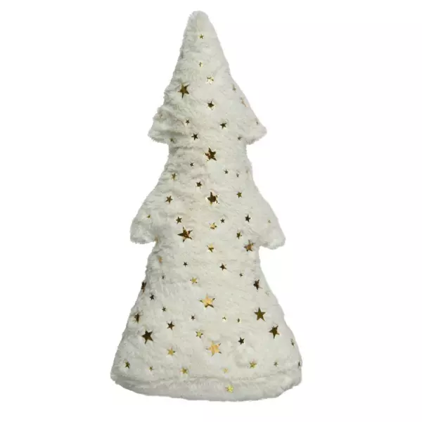 Juletr� (H40 cm) Bl�de gyldne stjerner