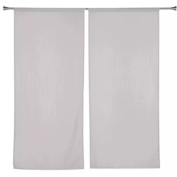 Coppia di tende trasparenti (60 x 140 cm) Etamine givr�e Grigio chiaro
