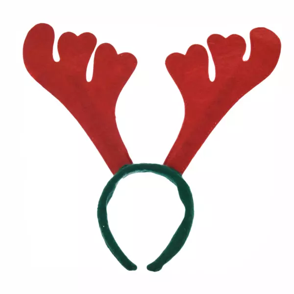 Serre-tête Renne Rouge rouge et vert