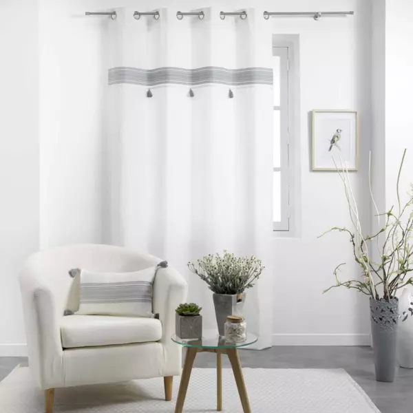 Cortina semi opaca (140 x 240 cm) Amaya Gris