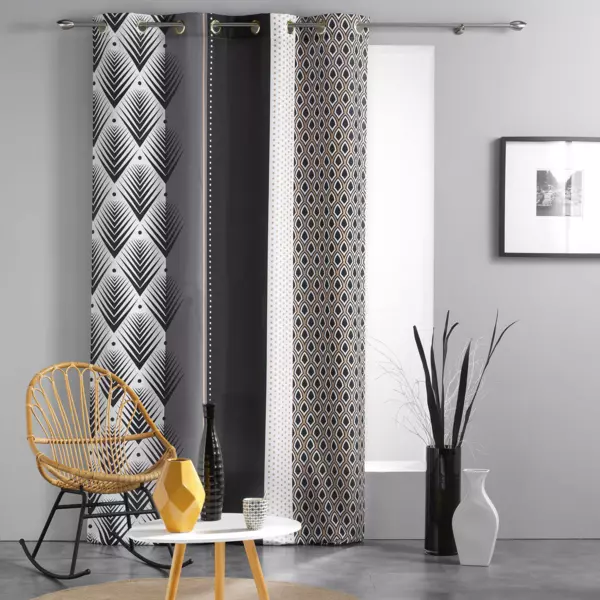 Vorhang (140 X 260 cm) Galileo Schwarz