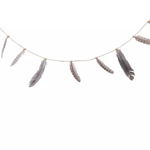 Guirlande d�co (1,10 m) Plumes et perles